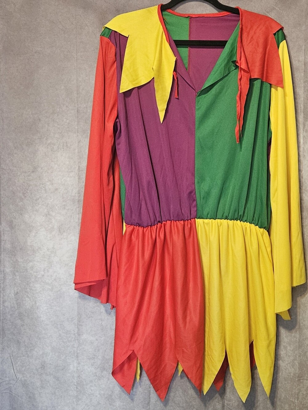Court Jester Costume Adult  Halloween Large Unisex